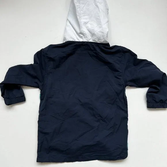 ✨5 for $25✨ Kidbox Navy, Teal and White Colorblock Windbreaker - Picture 7 of 8
